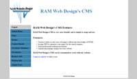 RAM Web Design's CMS